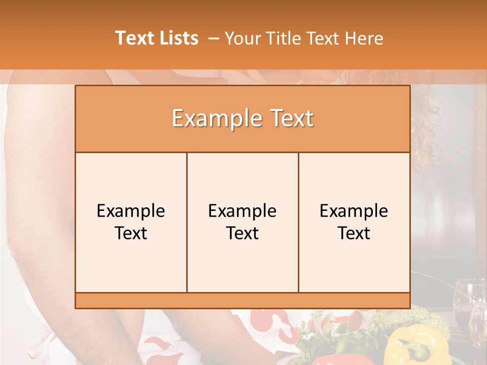 Couple In The Kitchen PowerPoint Template