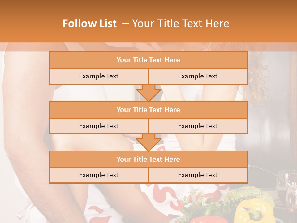 Couple In The Kitchen PowerPoint Template