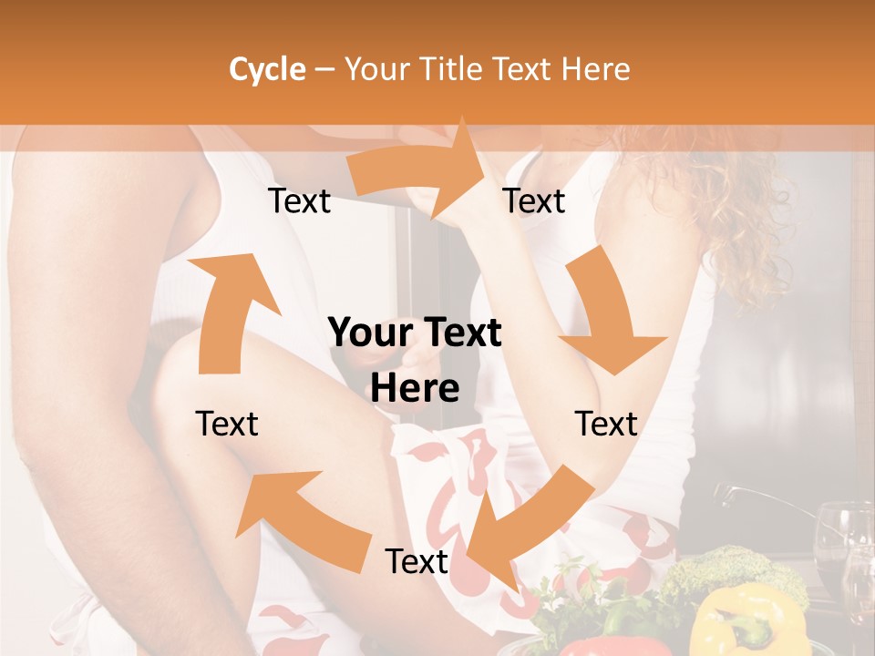 Couple In The Kitchen PowerPoint Template