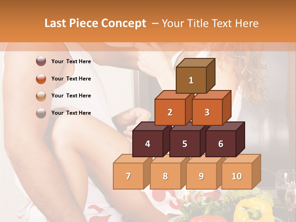 Couple In The Kitchen PowerPoint Template