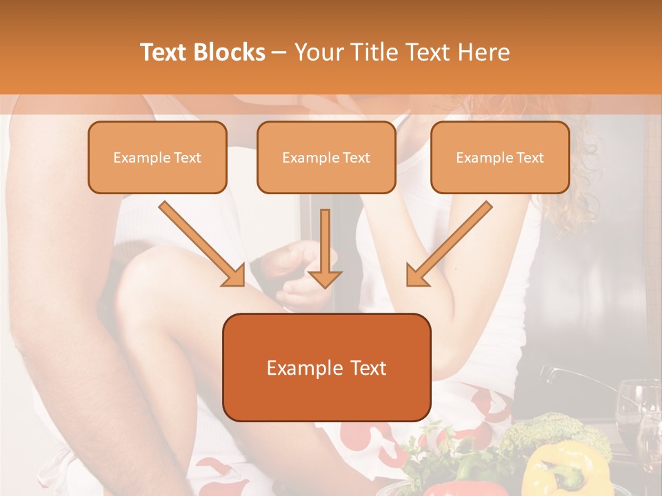 Couple In The Kitchen PowerPoint Template