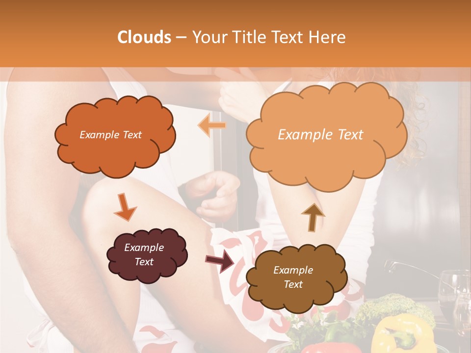 Couple In The Kitchen PowerPoint Template