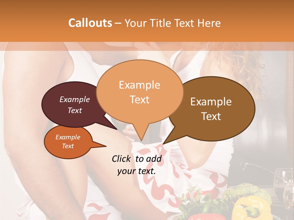 Couple In The Kitchen PowerPoint Template