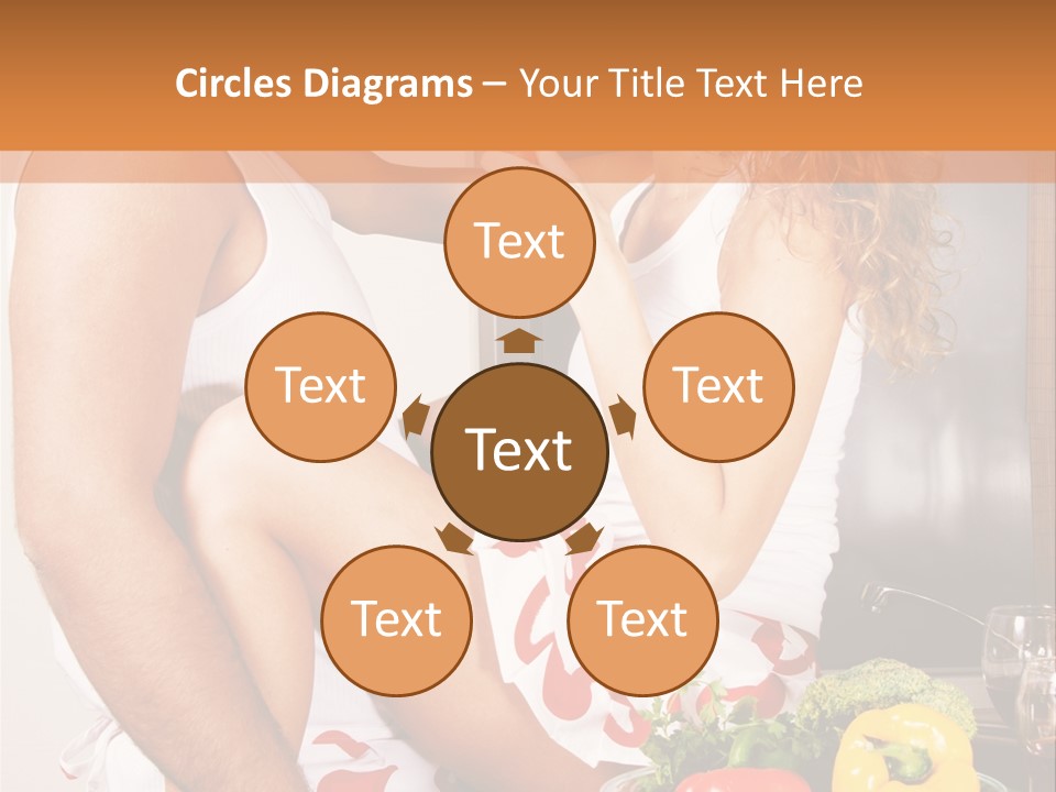 Couple In The Kitchen PowerPoint Template