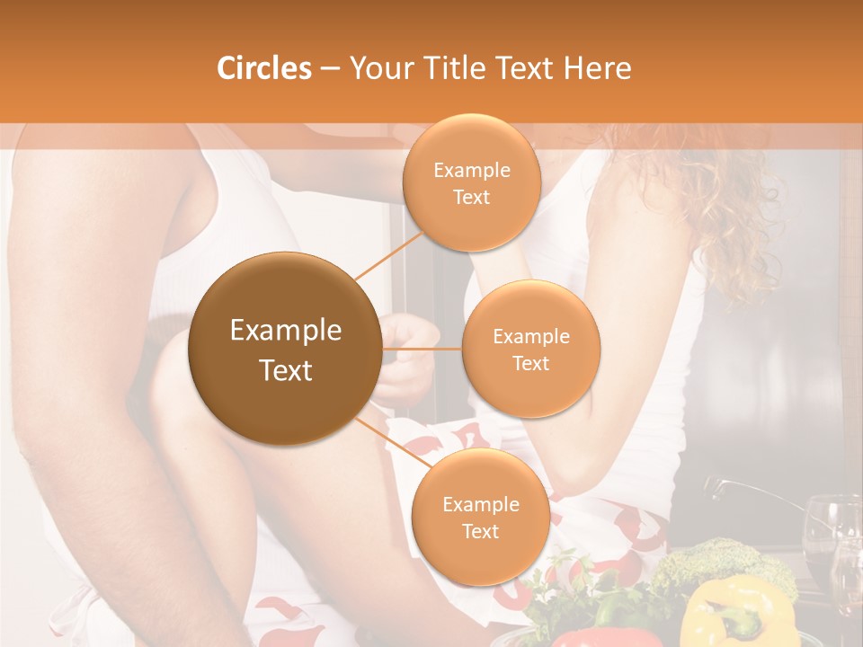 Couple In The Kitchen PowerPoint Template