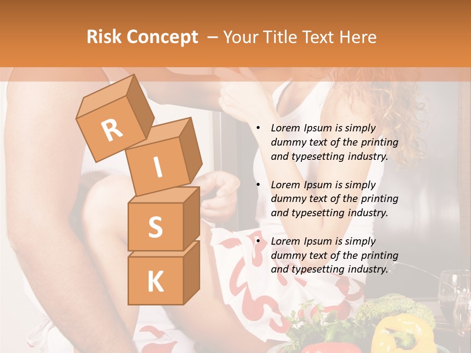 Couple In The Kitchen PowerPoint Template