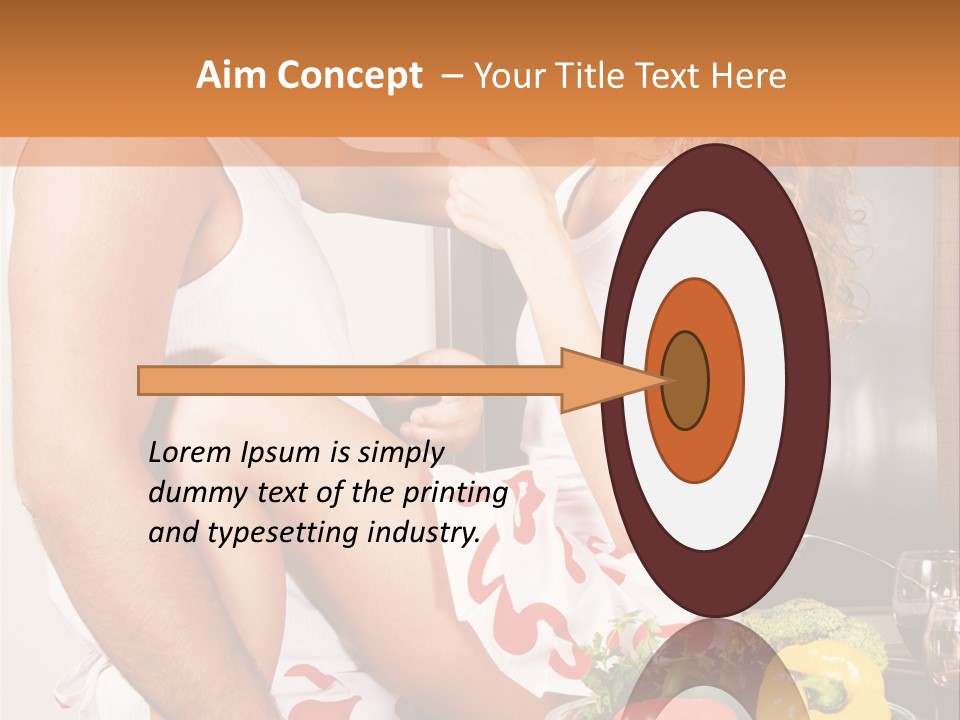 Couple In The Kitchen PowerPoint Template