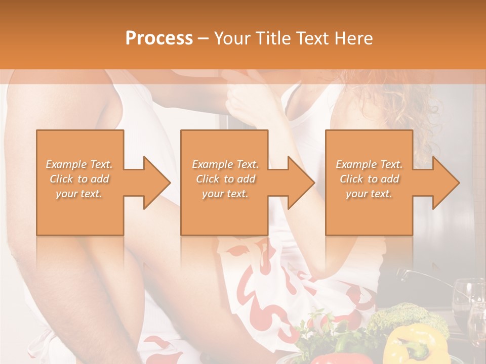 Couple In The Kitchen PowerPoint Template