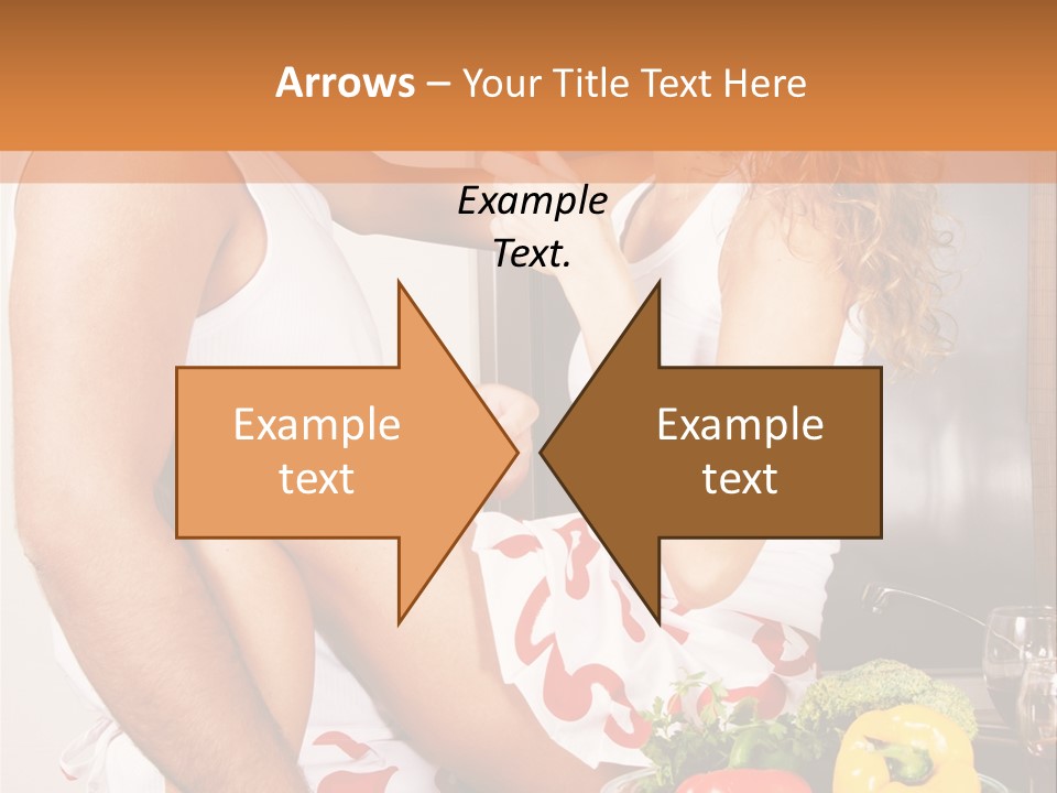 Couple In The Kitchen PowerPoint Template