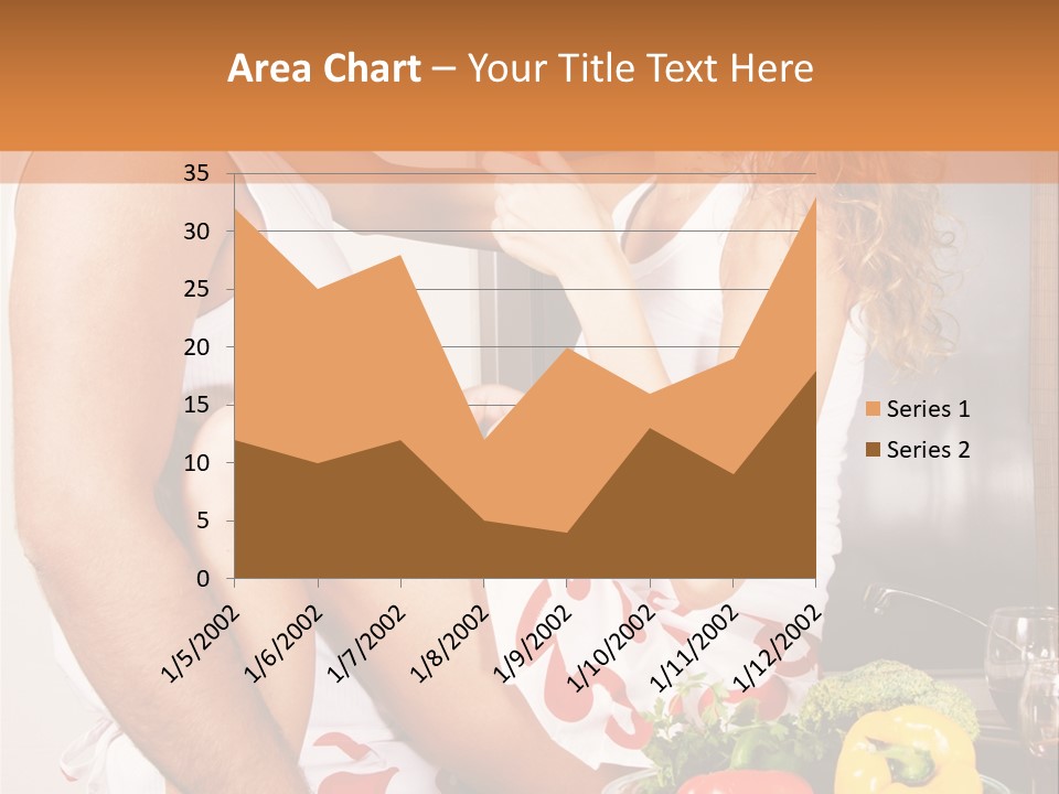 Couple In The Kitchen PowerPoint Template