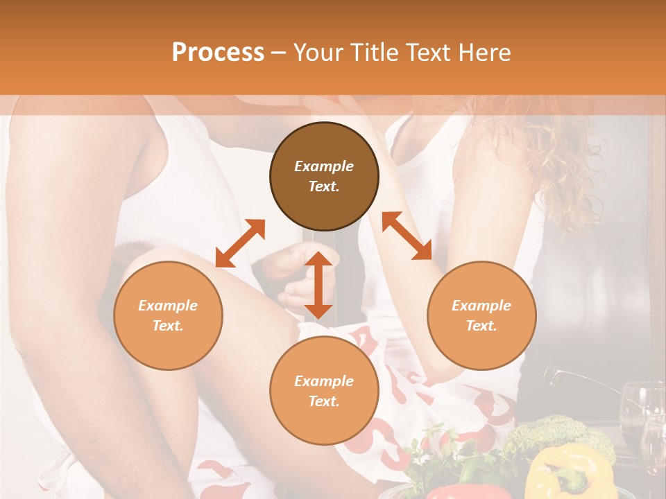 Couple In The Kitchen PowerPoint Template