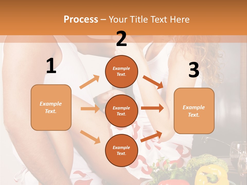 Couple In The Kitchen PowerPoint Template