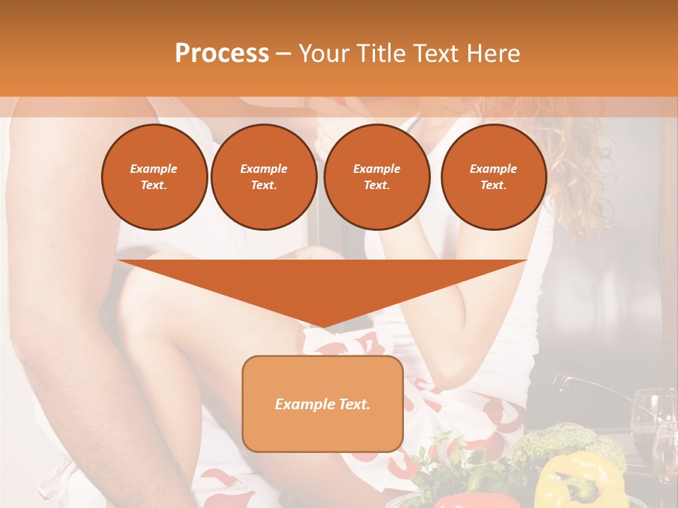 Couple In The Kitchen PowerPoint Template