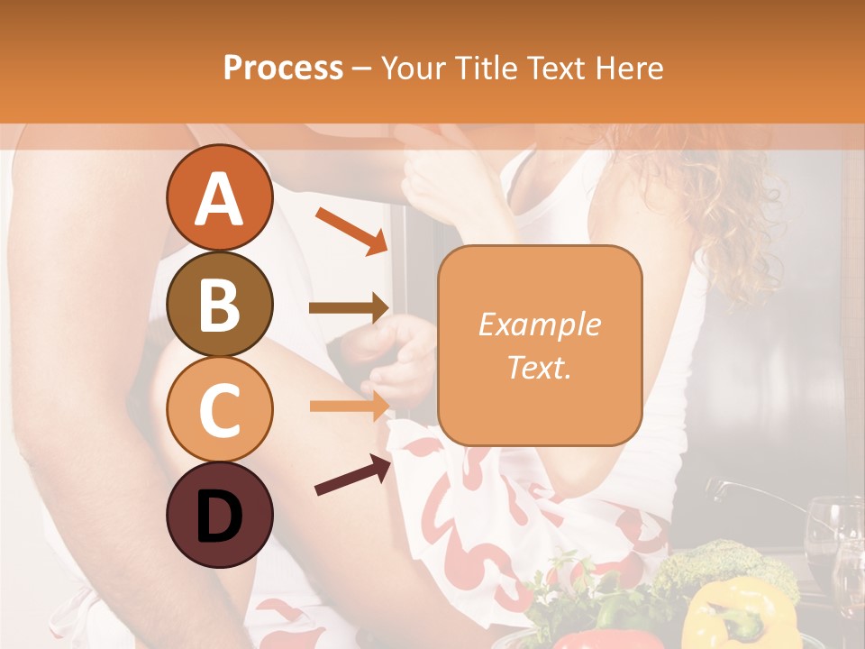 Couple In The Kitchen PowerPoint Template