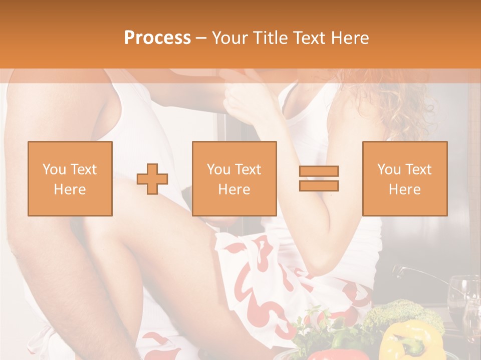 Couple In The Kitchen PowerPoint Template