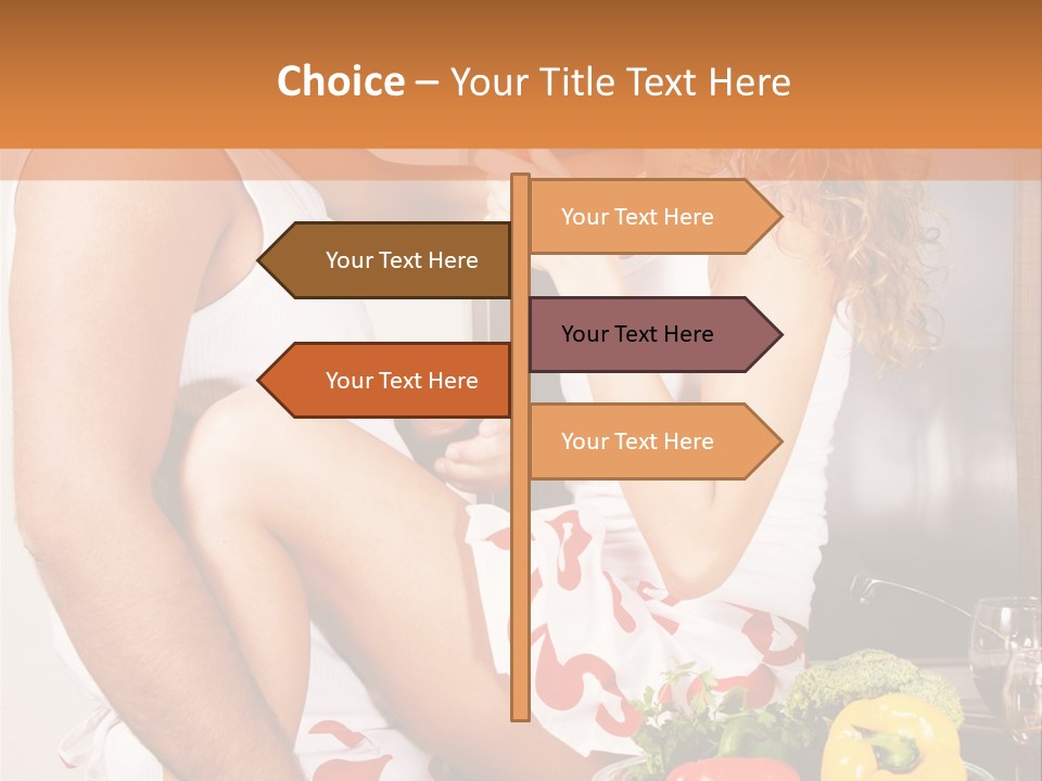 Couple In The Kitchen PowerPoint Template