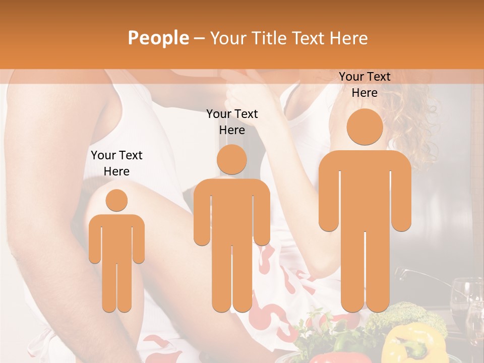 Couple In The Kitchen PowerPoint Template