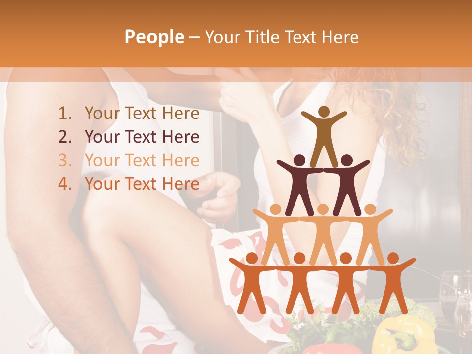 Couple In The Kitchen PowerPoint Template