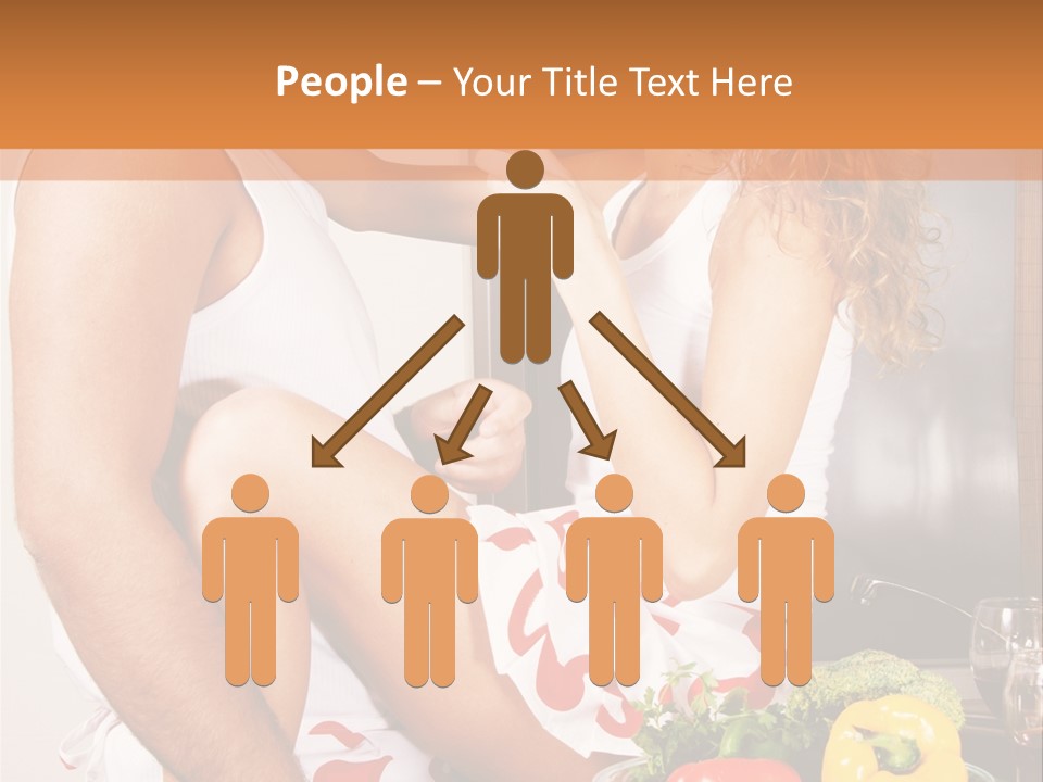 Couple In The Kitchen PowerPoint Template