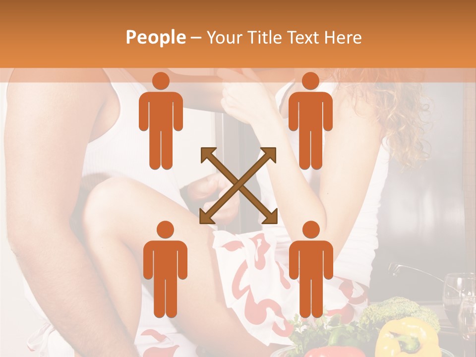 Couple In The Kitchen PowerPoint Template
