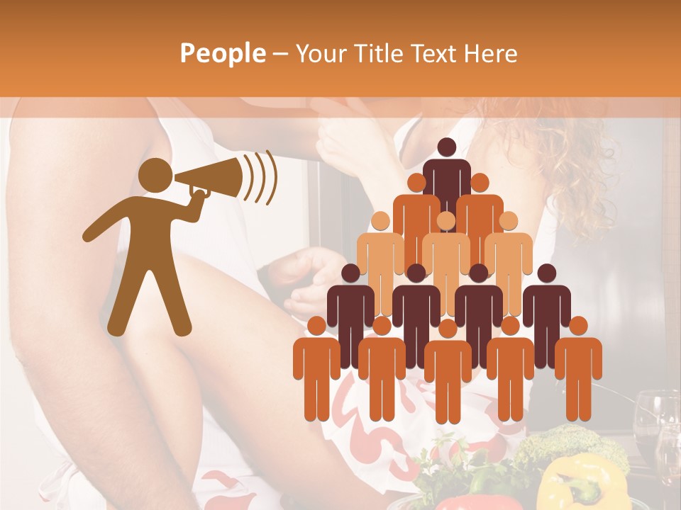 Couple In The Kitchen PowerPoint Template