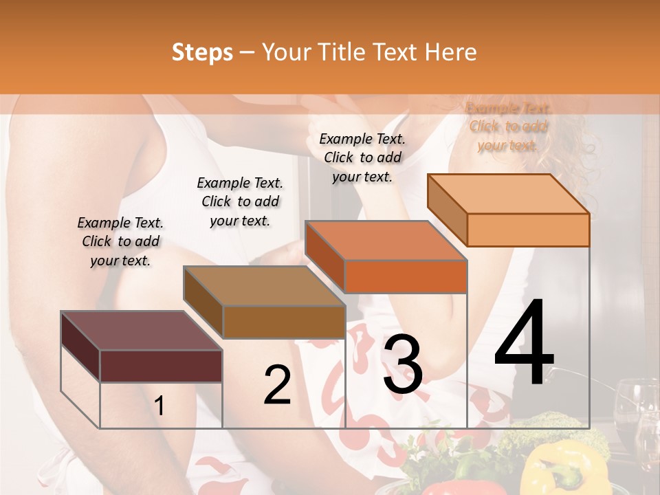 Couple In The Kitchen PowerPoint Template