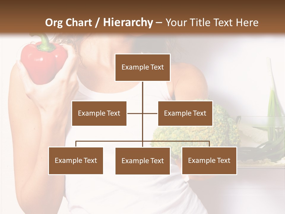 Woman With Vegetables PowerPoint Template