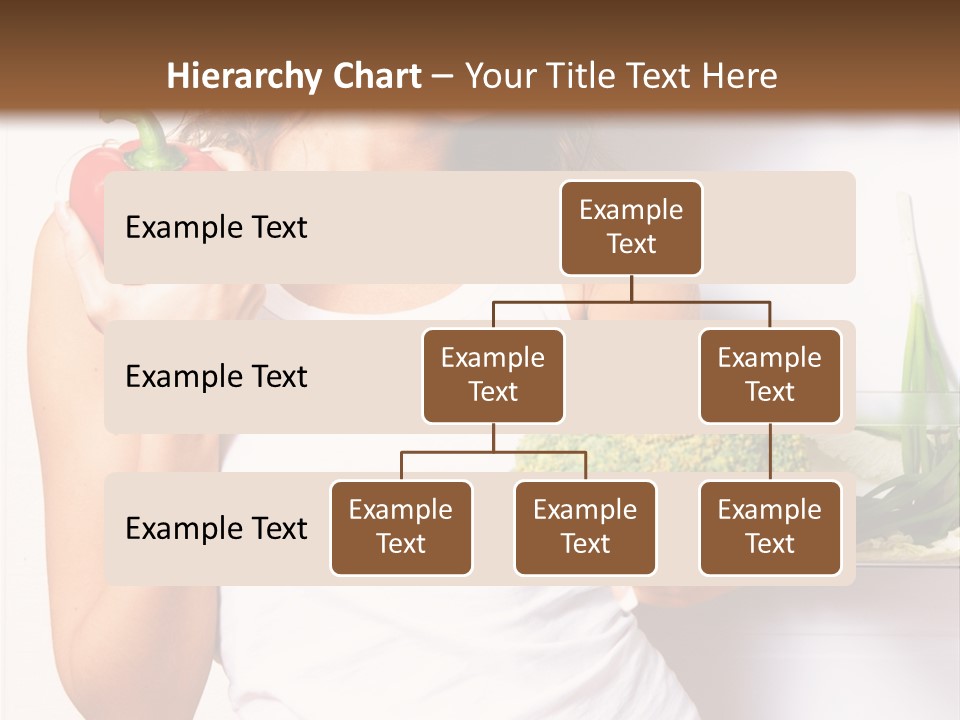 Woman With Vegetables PowerPoint Template