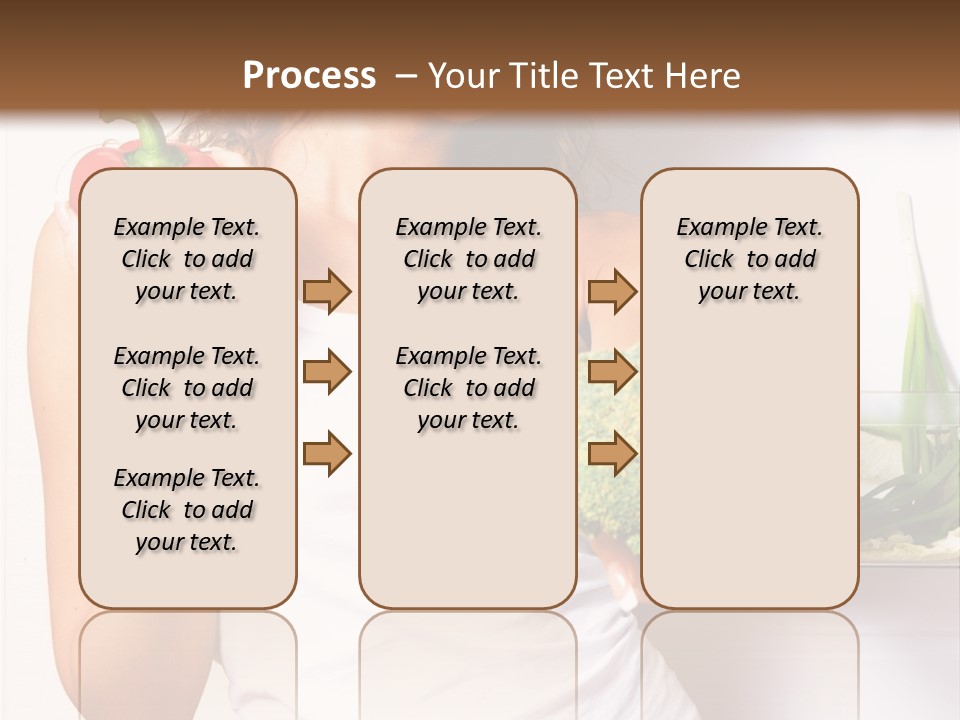 Woman With Vegetables PowerPoint Template