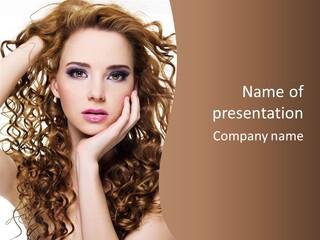 Perming Hair PowerPoint Template