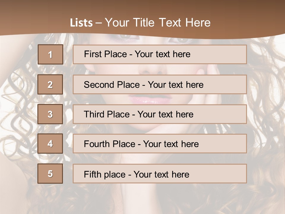 Perming Hair PowerPoint Template
