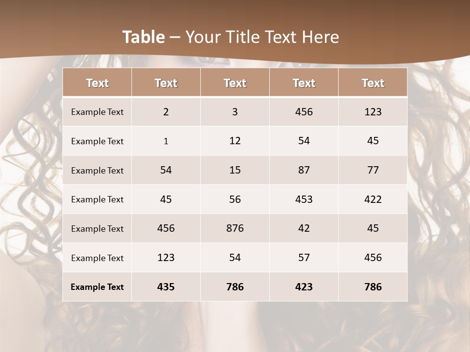 Perming Hair PowerPoint Template