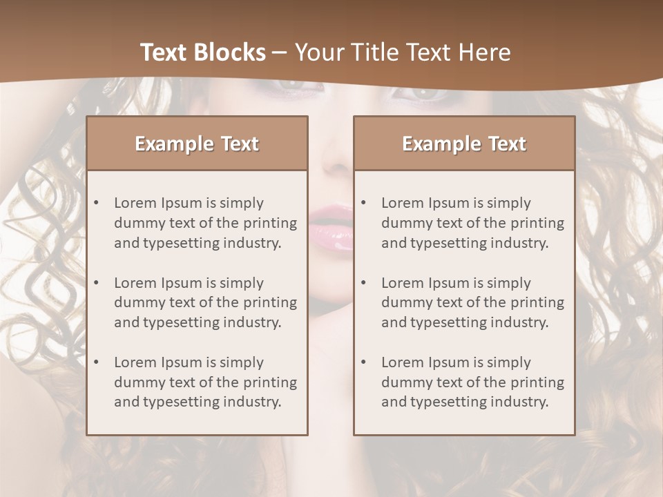 Perming Hair PowerPoint Template