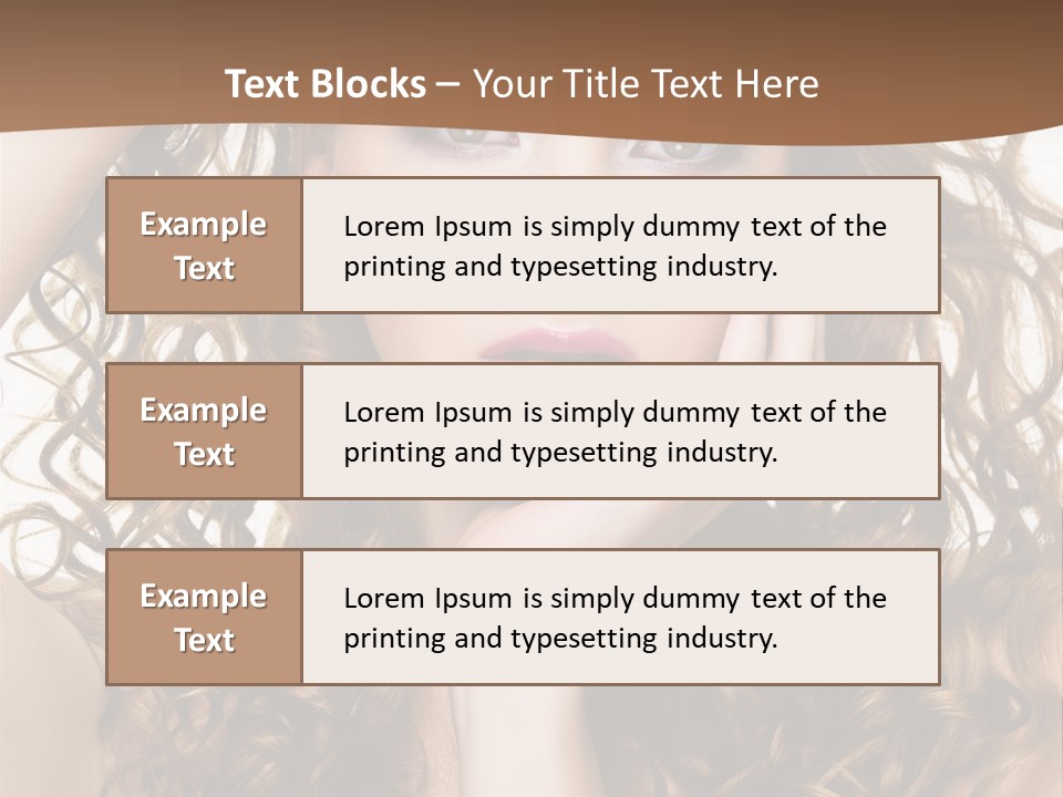 Perming Hair PowerPoint Template