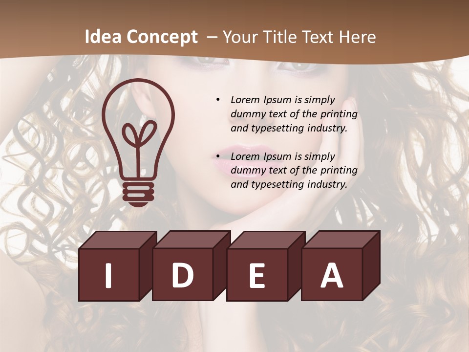 Perming Hair PowerPoint Template