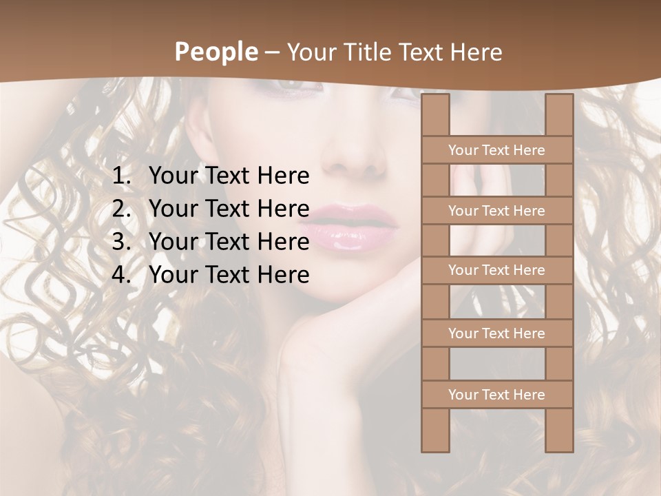 Perming Hair PowerPoint Template