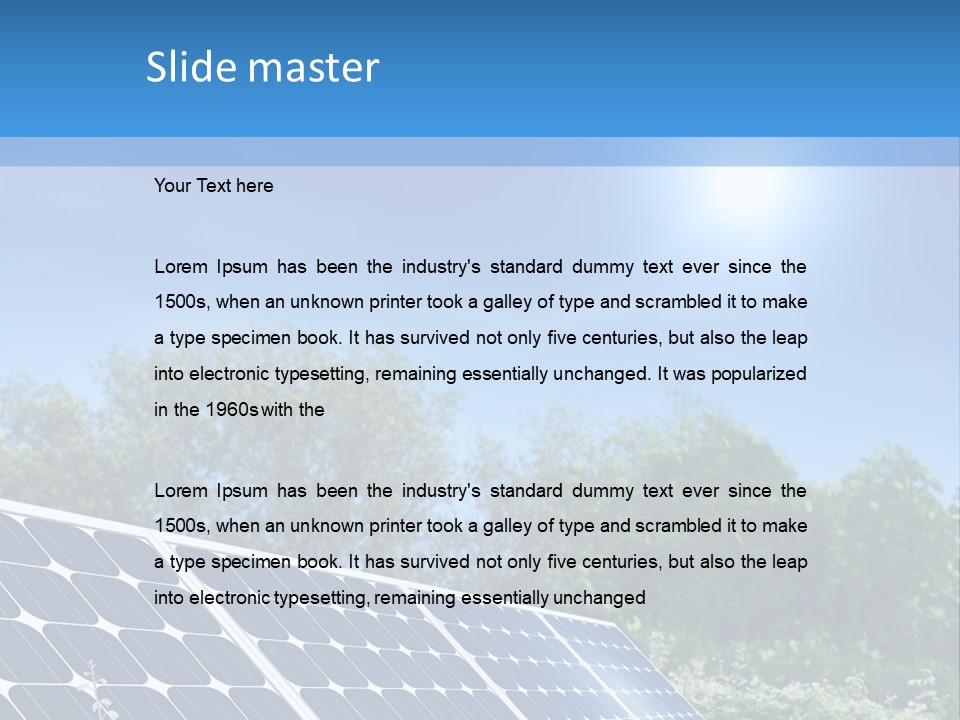 Solar Panel PowerPoint Template