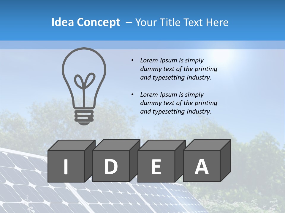 Solar Panel PowerPoint Template