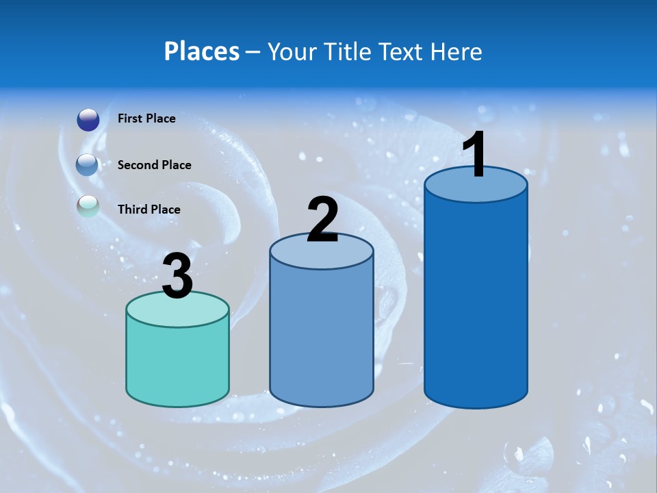 Blue Rose PowerPoint Template