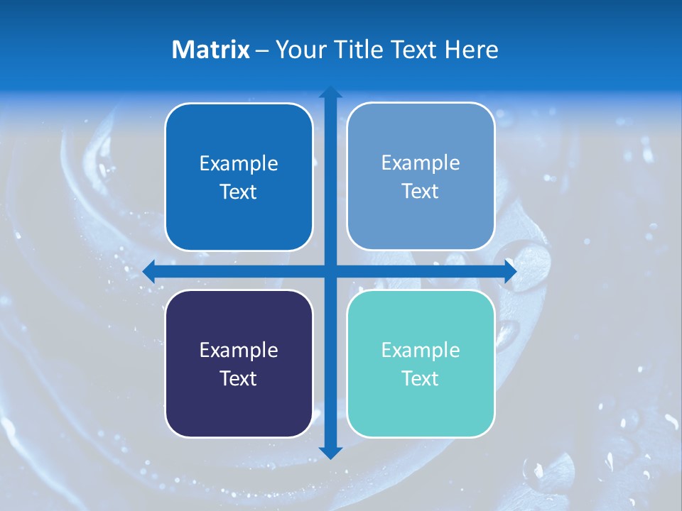 Blue Rose PowerPoint Template