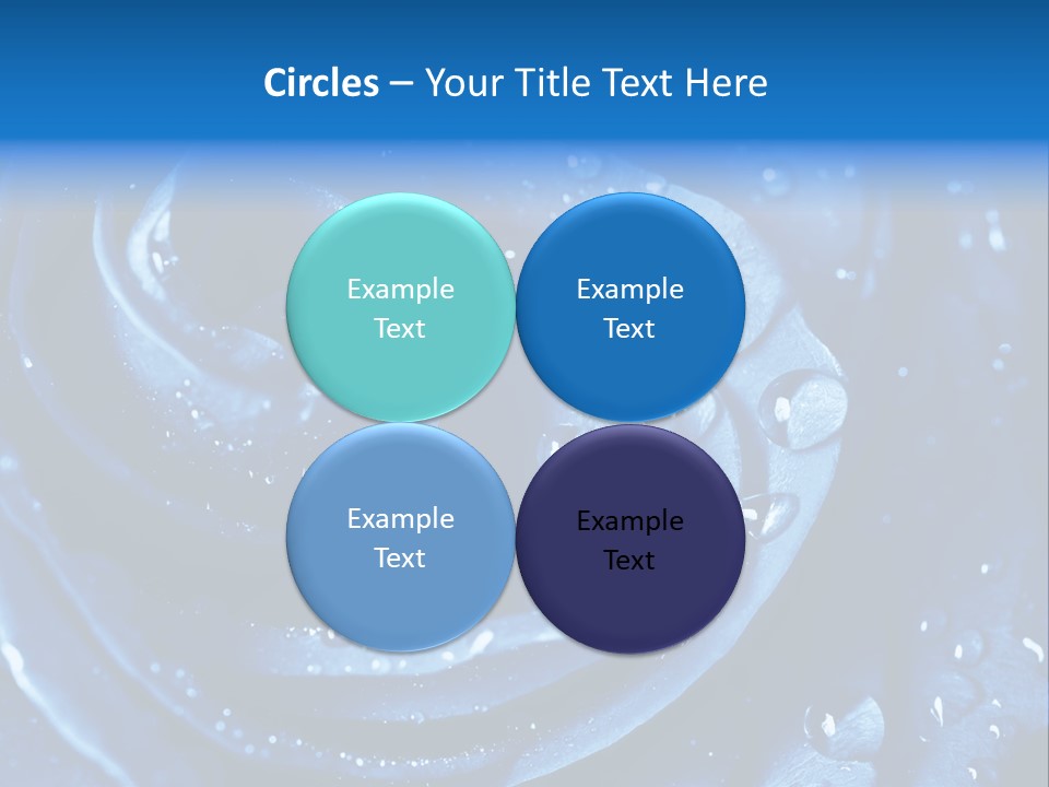 Blue Rose PowerPoint Template