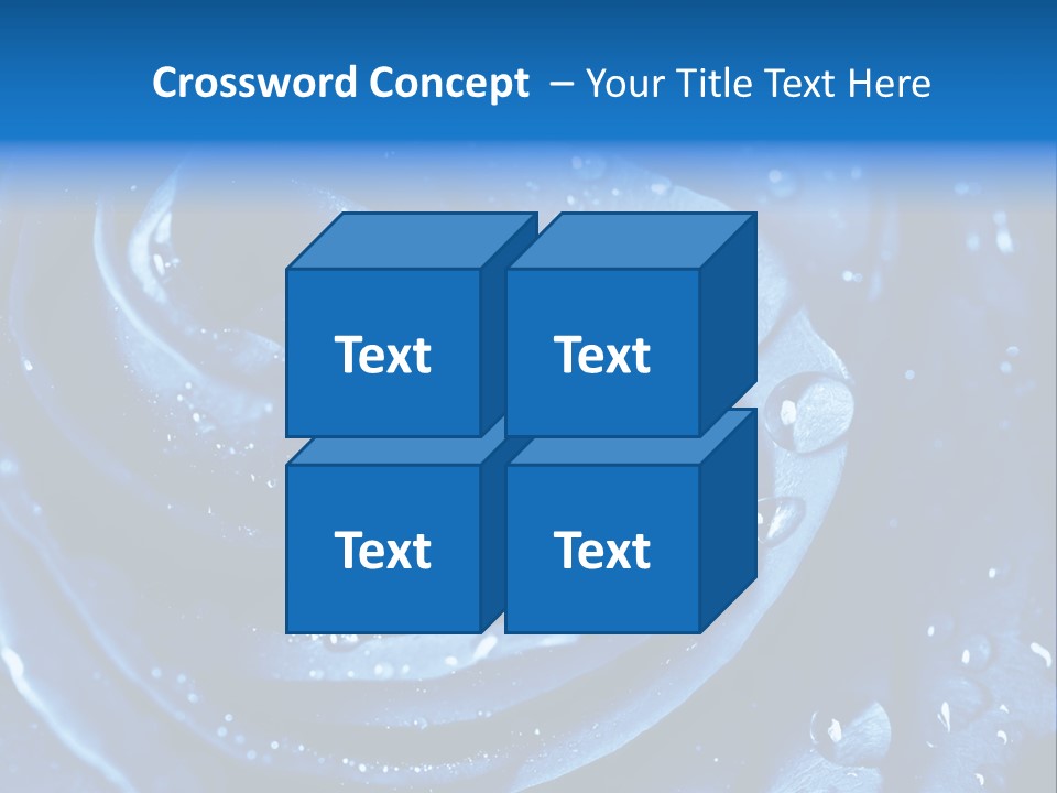 Blue Rose PowerPoint Template