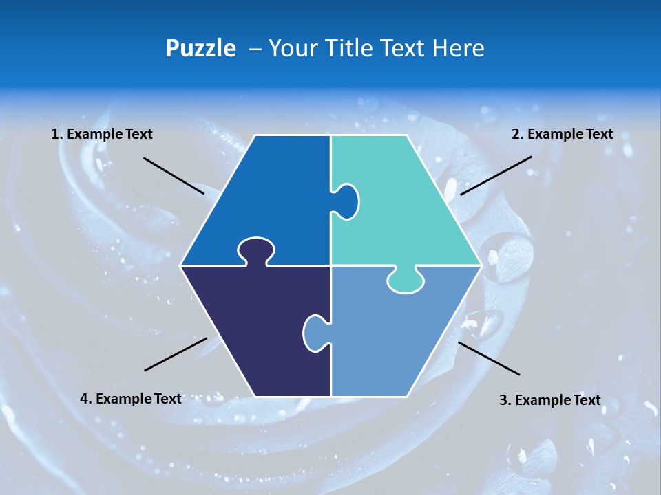 Blue Rose PowerPoint Template