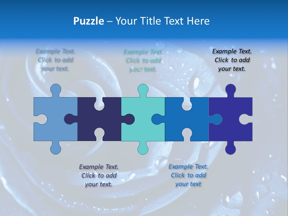 Blue Rose PowerPoint Template