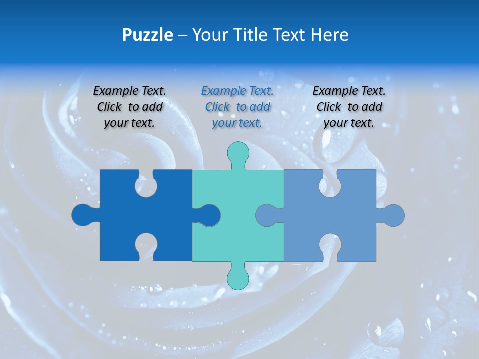 Blue Rose PowerPoint Template