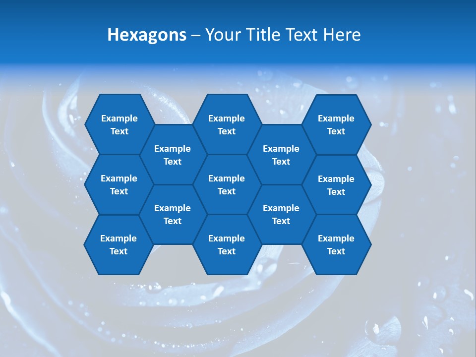 Blue Rose PowerPoint Template