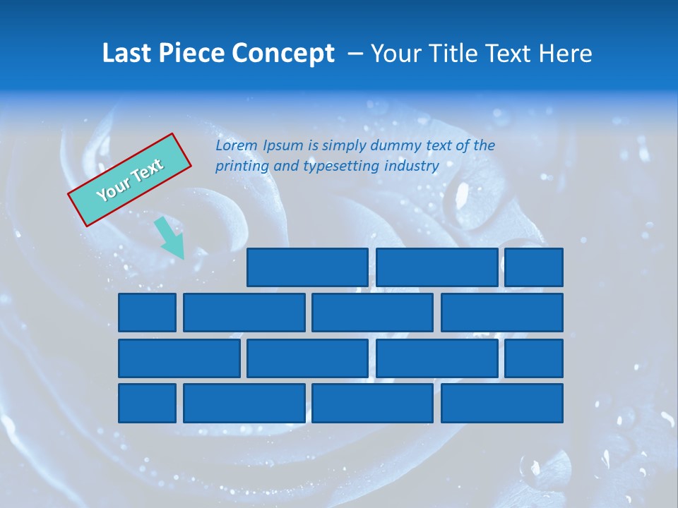 Blue Rose PowerPoint Template