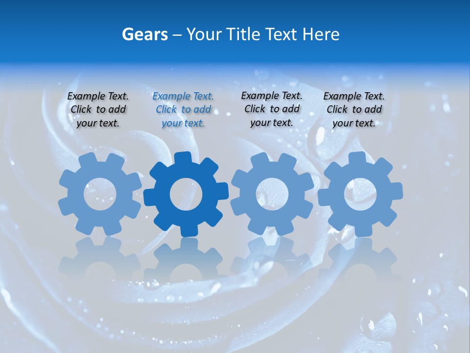 Blue Rose PowerPoint Template