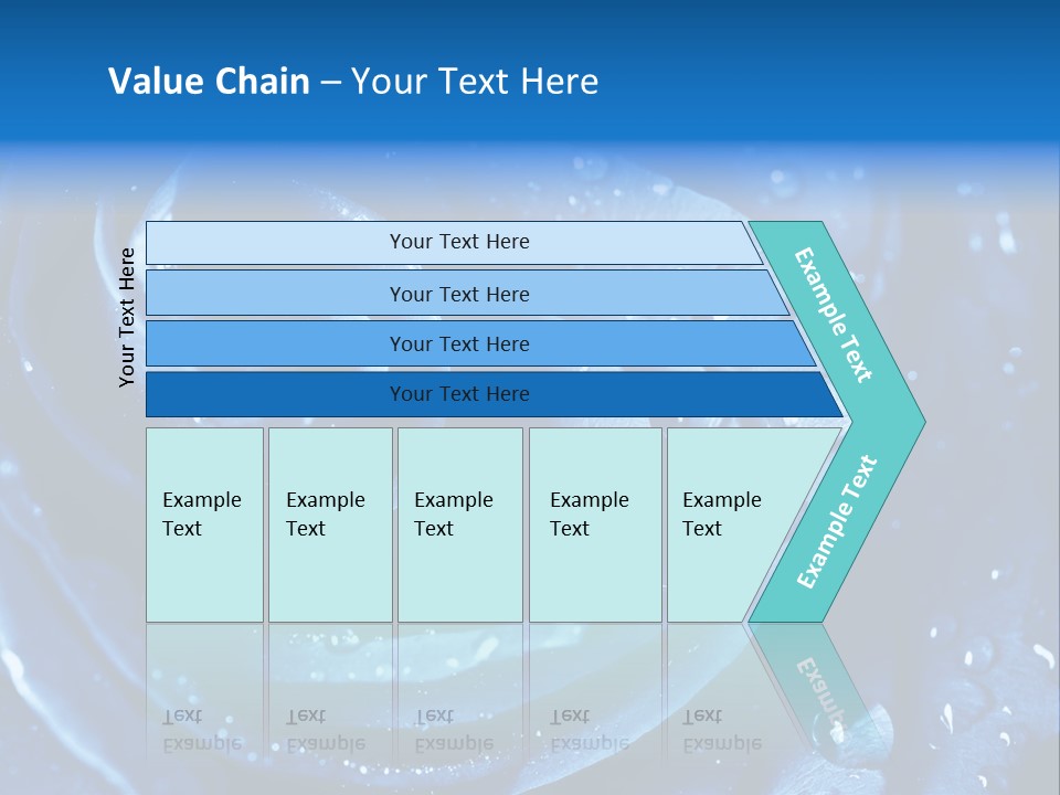 Blue Rose PowerPoint Template