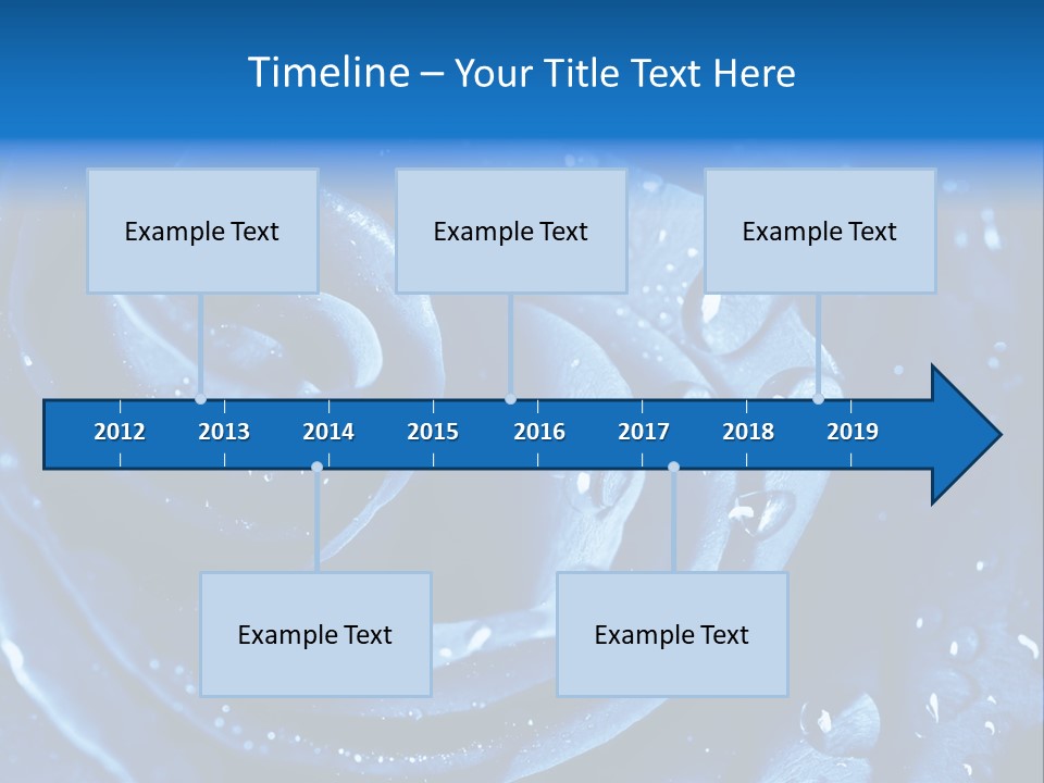 Blue Rose PowerPoint Template